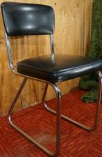 Retro Ahrend Cirkel Sledestoel Gispen Witt stoel Tubax Chair, Huis en Inrichting, Bureaustoelen, Ophalen, Gebruikt, Zwart, Bureaustoel