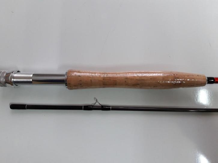 Paladin Fly Selection 240cm 2 delige carbon vliegvis hengel, Watersport en Boten, Hengelsport | Vliegvissen, Nieuw, Werphengel