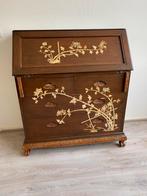 Vintage Taiwanese secretaire met parelmoer inleg, Antiek en Kunst, Antiek | Meubels | Kasten, Ophalen