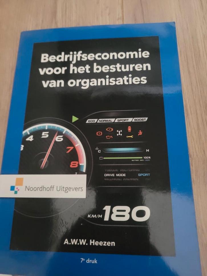 Bedrijfseconomie voor het besturen van organisaties, Boeken, Schoolboeken, Zo goed als nieuw, Nederlands, Overige niveaus, Ophalen of Verzenden