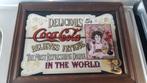 Vintage CocaCola reclame spiegel 1960, Antiek en Kunst, Antiek | Spiegels, Ophalen of Verzenden, Rechthoekig, Minder dan 50 cm