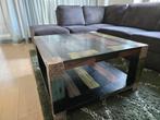 Stoere salontafel slechts €65,-, Ophalen, 100 tot 150 cm, 50 tot 100 cm, Zo goed als nieuw
