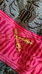 Antieke rood gouden oorhangers, Antiek en Kunst, Antiek | Goud en Zilver, Verzenden, Goud