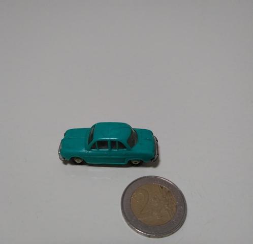 Model auto Norvec Micro Miniature 4cm Renault Daulphine Blue, Hobby en Vrije tijd, Modelauto's | 1:43, Gebruikt, Auto, Overige merken