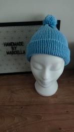 Handgemaakte baby blauwe muts met pompon, Kleding | Dames, Handgemaakt, Ophalen of Verzenden, Nieuw, Muts