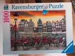Legpuzzel 1000 stukjes Ravensburger grachtenhuizen & fietsen, Ophalen, Zo goed als nieuw