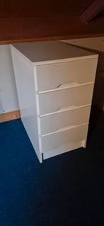 Ikea witte ladekast met 4 lades, Huis en Inrichting, Kasten | Dressoirs, Ophalen, Gebruikt, 25 tot 50 cm, 50 tot 100 cm