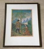 Art print Robinet Testard(1470-1531)illustratie voor boek, Antiek en Kunst, Kunst | Etsen en Gravures, Verzenden