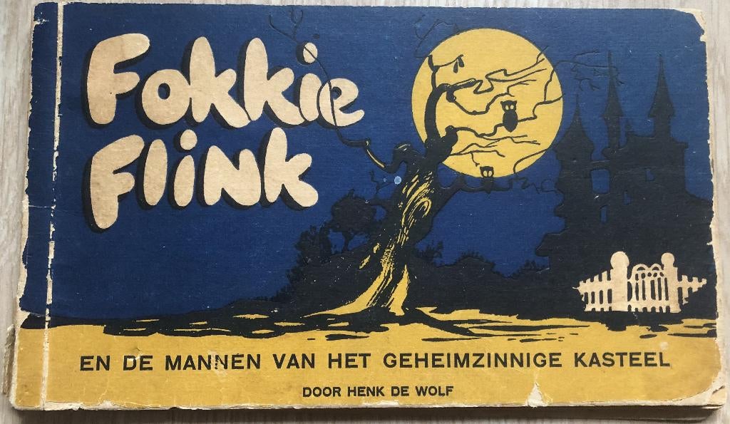FOKKIE FLINK EN DE MANNEN VAN HET GEHEIMZINNIGE KASTEEL, Boeken, Stripboeken, Eén stripboek, Ophalen of Verzenden, Zo goed als nieuw