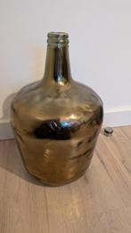 Gouden glazen vaas - 40 cm hoog, Ophalen of Verzenden