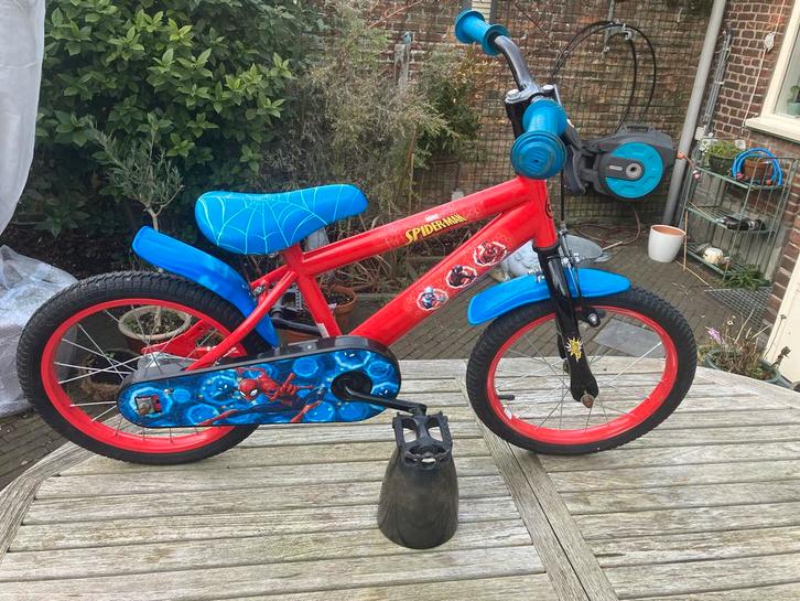Spider-Man Kinderfiets 16 inch, Fietsen en Brommers, Fietsen | Kinderfietsjes, Gebruikt, 16 tot 20 inch, Ophalen