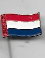 NEDERLANDSE VLAGGEN PIN ROOD WIT BLAUW, Ophalen of Verzenden, Gebruikt, Overige onderwerpen, Speldje of Pin