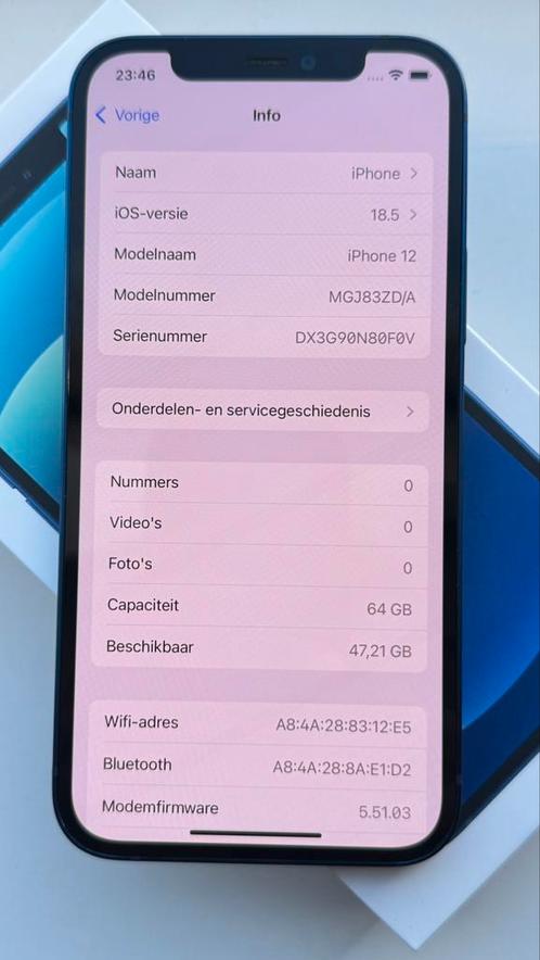 Apple Iphone 12 blauw 64 gb geen krassen, nieuwe batterij, Telecommunicatie, Mobiele telefoons | Apple iPhone, Zo goed als nieuw