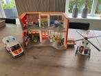 Playmobil ziekenhuis, helikopter en ziekenwagen, Ophalen of Verzenden