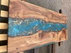 Epoxy Riviertafel hout Tafelblad boomstamtafel, Huis en Inrichting, Ophalen, Nieuw, 75 cm of meer, 60 cm of meer