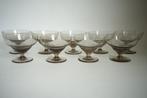 9x antiek glas, kristalunie Rozendaal radio rook coupe, Ophalen of Verzenden
