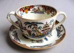 Chinese soepkom en schotel Petrus Regout Honc ca1900, Antiek en Kunst, Antiek | Porselein, Ophalen of Verzenden