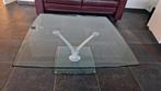 Rolf Benz Glazen Salontafel - Stijlvol Design, Huis en Inrichting, Tafels | Salontafels, Ophalen, Gebruikt, 50 tot 100 cm, Vierkant