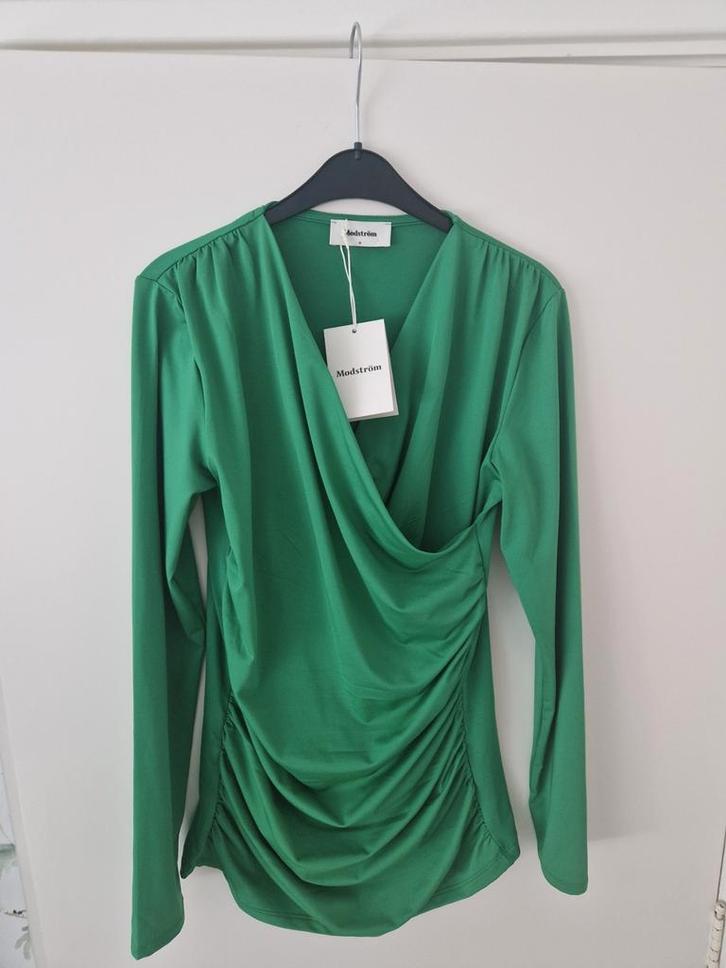 Modström Top/Longsleeve, Kleding | Dames, Tops, Zo goed als nieuw, Maat 36 (S), Groen, Lange mouw, Ophalen of Verzenden