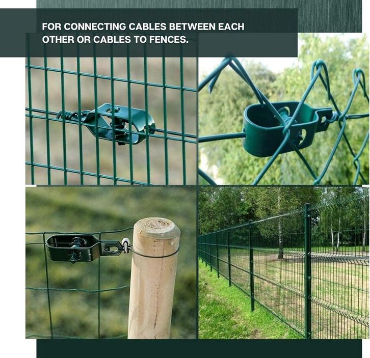 Draadspanners 100 mm verzinkt met coating, Doe-het-zelf en Verbouw, IJzerwaren en Bevestigingsmiddelen, Nieuw, Overige typen, Rvs