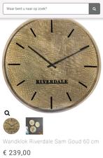 Klok Riverdale, Huis en Inrichting, Woonaccessoires | Klokken, Ophalen, Nieuw, Wandklok