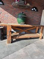 Oud franse werkbank, side tabel, landelijk dressoir, Doe-het-zelf en Verbouw, Werkbanken, Ophalen of Verzenden, Gebruikt, Bankschroef