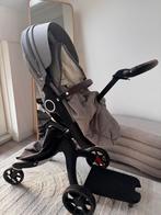 Beige Stokke kinderwagen met accessoires, Gebruikt, Kinderwagen, Overige merken, Verstelbare duwstang