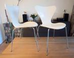 Vlinderstoel wit 2x | Arne Jacobsen | Fritz Hansen | design, Huis en Inrichting, Stoelen, Overige materialen, Gebruikt, Twee, .