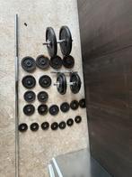 Dumbbell Set met Verstelbare Gewichten + stang/barbell, Sport en Fitness, Ophalen, Benen, Gebruikt, Overige typen