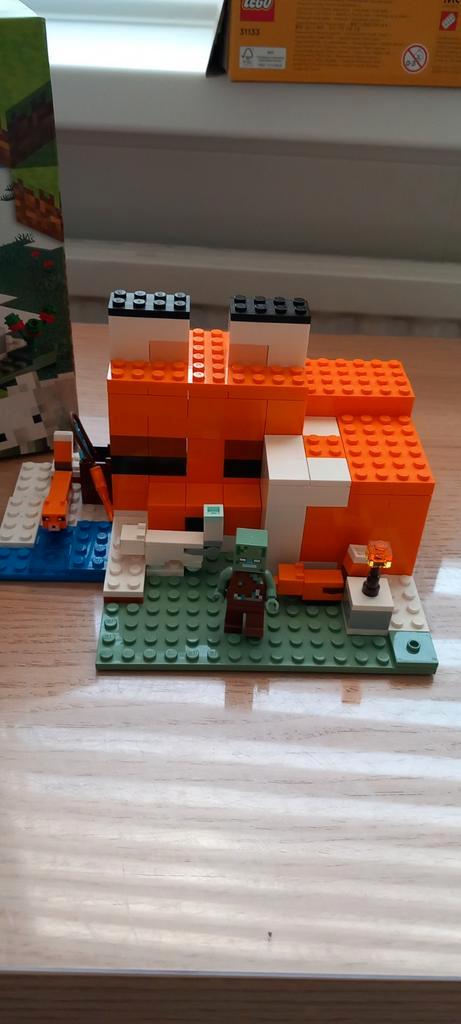 LEGO Minecraft: De Vossenburcht (21178), Kinderen en Baby's, Speelgoed | Duplo en Lego, Zo goed als nieuw, Lego, Complete set
