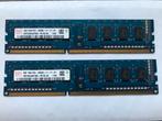 2x Hynix 2GB DDR3 RAM PC3-12800U, Computers en Software, RAM geheugen, Gebruikt, DDR3, Ophalen of Verzenden, Desktop