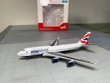 British Airways Boeing 747-400 Herpa Wings 1:500 beschikbaar voor biedingen