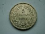 Frankrijk.  5 Francs - 1836 B, Verzenden, Frankrijk, Losse munt, Zilver