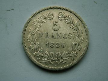 Frankrijk.  5 Francs - 1836 B beschikbaar voor biedingen