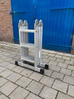 Multi trap/tafel/ladder Aluminium, Doe-het-zelf en Verbouw, Ladders en Trappen, Ophalen, Zo goed als nieuw