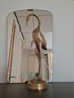 Vintage massief Messing Vogel kraanvogel art deco, Ophalen of Verzenden, Koper