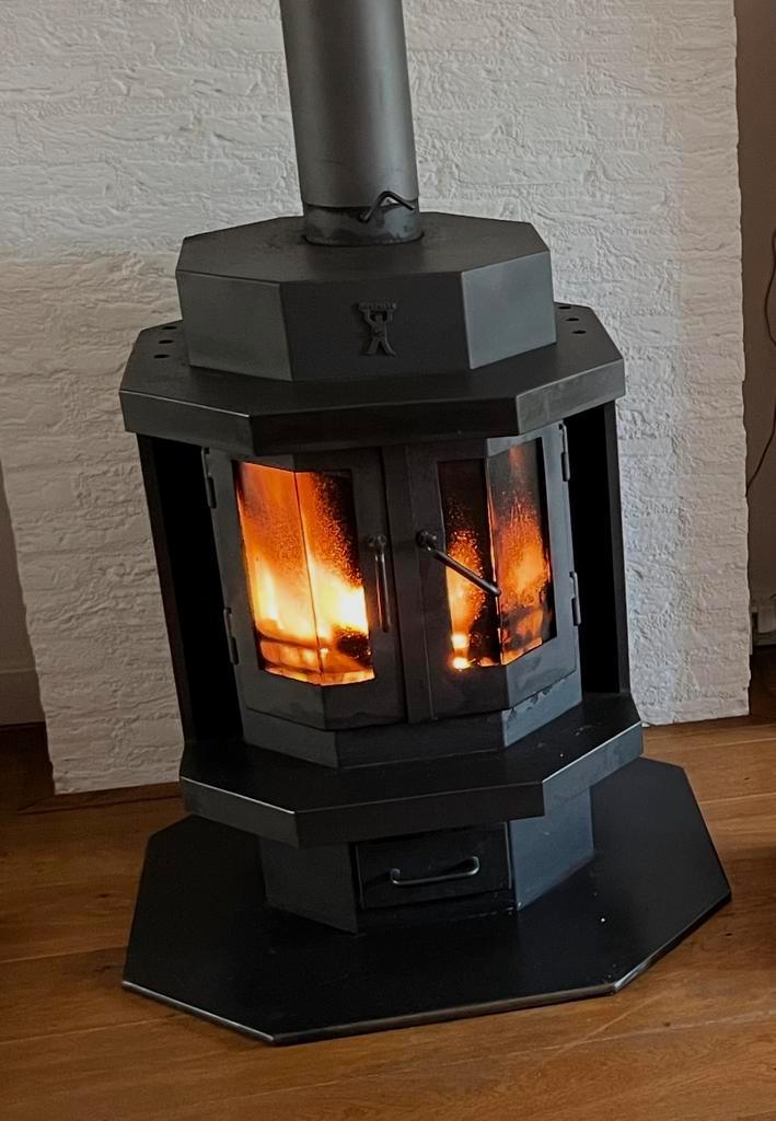Houtkachel - Hercules, Huis en Inrichting, Kachels, Gebruikt, Vrijstaand, Houtkachel, Hout, Ophalen