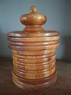 Mooie houten tabakspot, Antiek en Kunst, Ophalen of Verzenden
