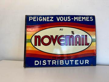 Oude Novemail Emaille Reclamebord beschikbaar voor biedingen