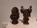 2 leuke nieuwe beeldjes van de kerstman en zijn rendier, Ophalen of Verzenden, Nieuw