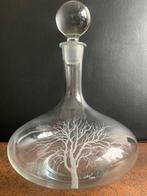 Karaf met glazen dop., Ophalen of Verzenden