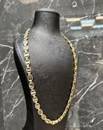 Prachtige 14k gouden platte magnum ketting, Ophalen of Verzenden, Nieuw, Goud