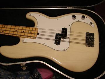 GEZOCHT Fender Precision bass olympic white jaren 70 beschikbaar voor biedingen