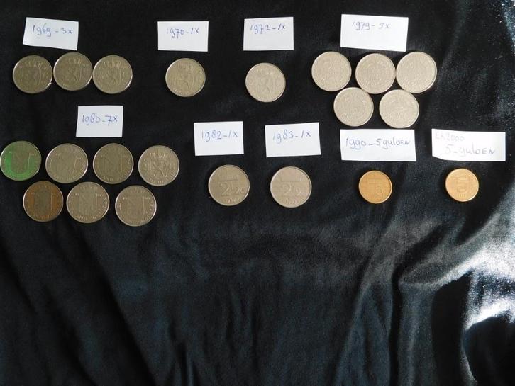 Munten Verzameling Rijksdaalders en vijf gulden munten., Postzegels en Munten, Munten | Nederland, Losse munt, Overige waardes