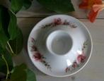 Brocant eierschaaltje - eierdopje met bloemen gedecoreerd, Antiek en Kunst, Ophalen of Verzenden
