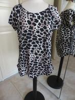 top G Max donkergroen-beige dieren print maat L, Kleding | Dames, G max, Maat 42/44 (L), Ophalen of Verzenden, Zo goed als nieuw