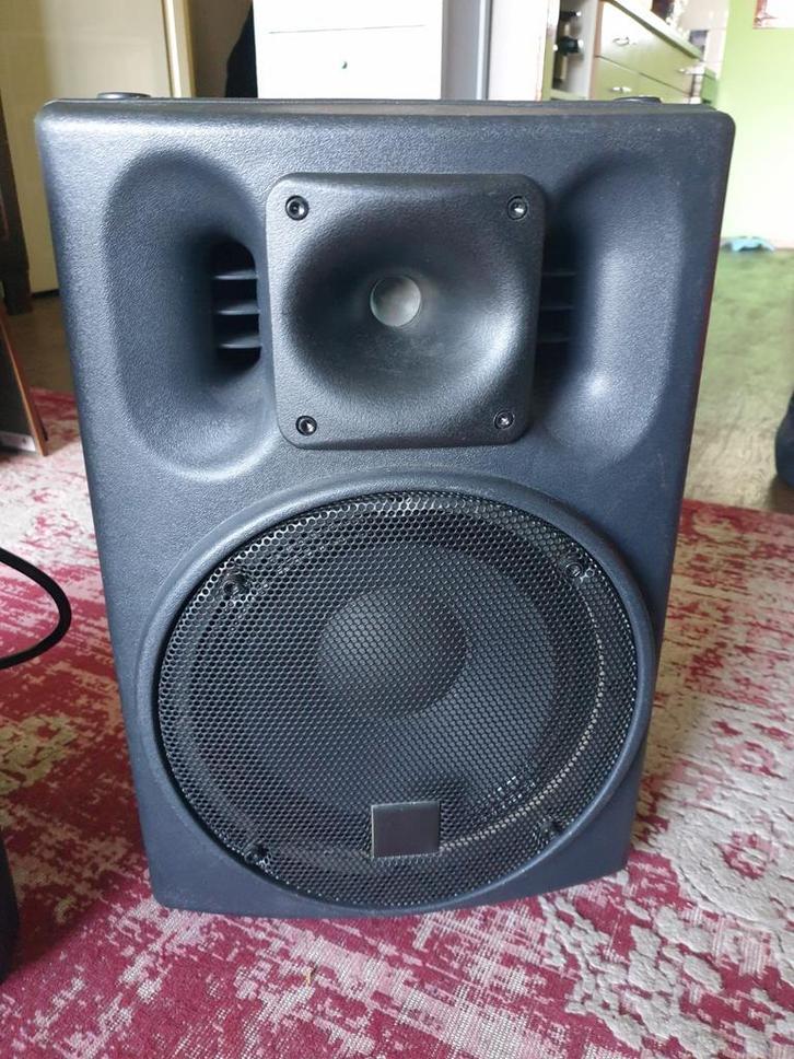 The Box PA110A Actieve Speaker Set, Audio, Tv en Foto, Luidsprekers, Gebruikt, Front, Rear of Stereo speakers, 120 watt of meer