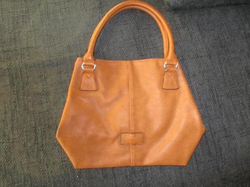 damestas dames tas van leer van drukknop, Sieraden, Tassen en Uiterlijk, Tassen | Damestassen, Nieuw, Handtas, Bruin, Ophalen of Verzenden
