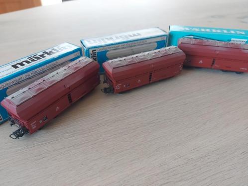 3 Märklin DB grootvolumewagens+klepdeksels artnr 4626 in ovp, Hobby en Vrije tijd, Modeltreinen | H0, Zo goed als nieuw, Wagon