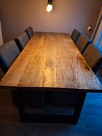 Loods 5 Mango houten eettafel 240x100cm, Huis en Inrichting, Tafels | Eettafels, Ophalen, 100 tot 150 cm, 200 cm of meer, Zo goed als nieuw